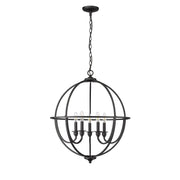 Millennium Lighting Artemis 5Lt 24" Chandelier, Black - 12305-MB