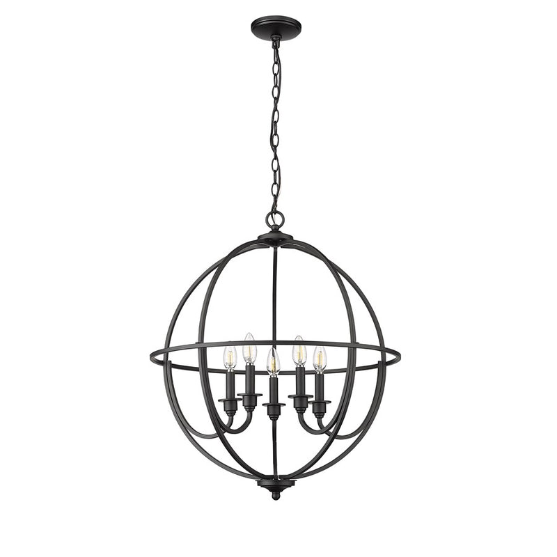 Millennium Lighting Artemis 5Lt 24" Chandelier, Black