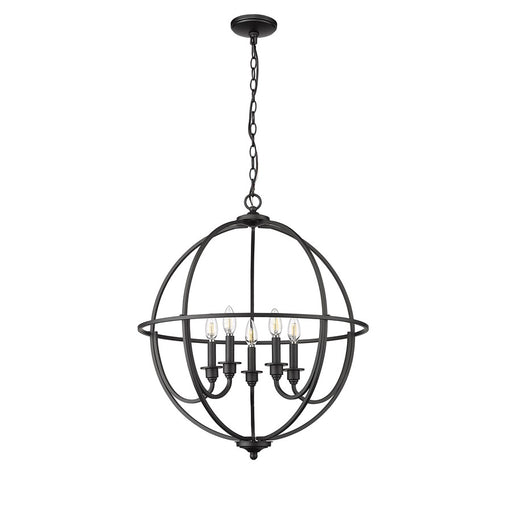 Millennium Lighting Artemis 5Lt 24" Chandelier, Black