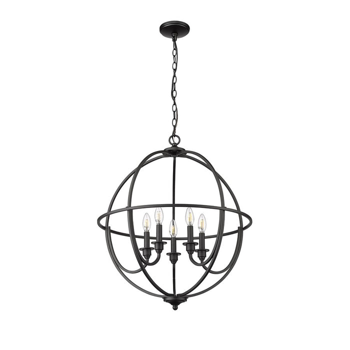 Millennium Lighting Artemis 5Lt 24" Chandelier, Black