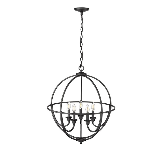 Millennium Lighting Artemis 5Lt 24" Chandelier, Black