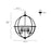 Millennium Lighting Artemis 5Lt 24" Chandelier, Black
