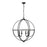 Millennium Lighting Artemis 6Lt 34" Chandelier, Black - 12306-MB