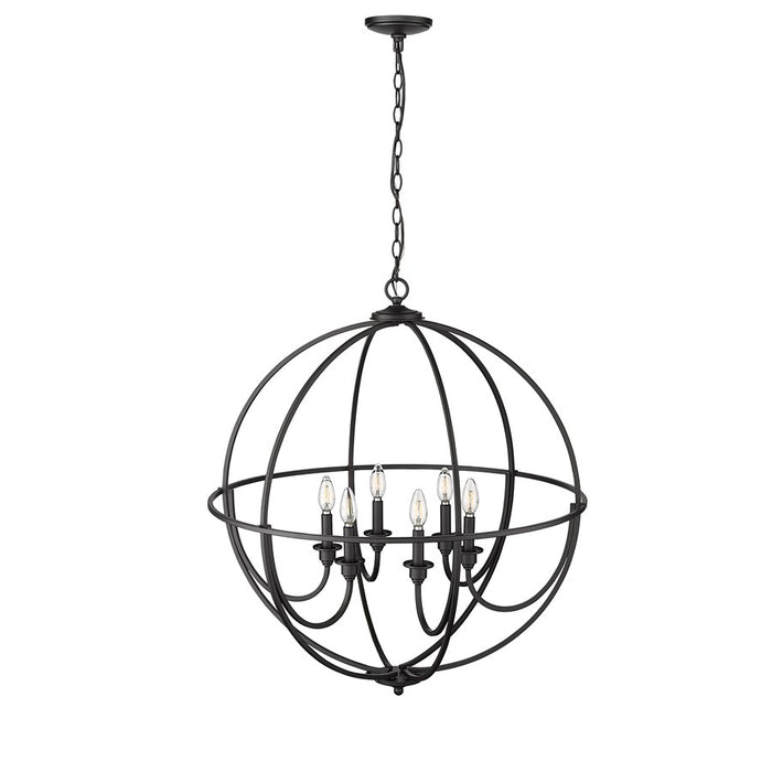 Millennium Lighting Artemis 6Lt 34" Chandelier, Black