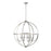 Millennium Lighting Artemis 6 Light 34" Chandelier, Polished Nickel