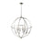 Millennium Lighting Artemis 6 Light 34" Chandelier, Polished Nickel