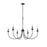 Millennium Lighting Huxley 6 Light Chandelier, Matte Black