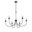 Millennium Lighting Huxley 6 Light Chandelier, Matte Black