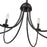 Millennium Lighting Huxley 6 Light Chandelier, Matte Black
