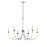 Millennium Lighting Huxley 6Lt Chandelier, Polished Nickel