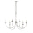 Millennium Lighting Huxley 6Lt Chandelier, Polished Nickel
