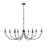 Millennium Lighting Huxley 8 Light Chandelier, Matte Black - 12408-MB