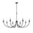 Millennium Lighting Huxley 8 Light Chandelier, Matte Black