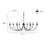 Millennium Lighting Huxley 8 Light Chandelier, Matte Black