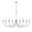 Millennium Lighting Huxley 8Lt Chandelier, Polished Nickel - 12408-PN