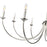 Millennium Lighting Huxley 8Lt Chandelier, Polished Nickel