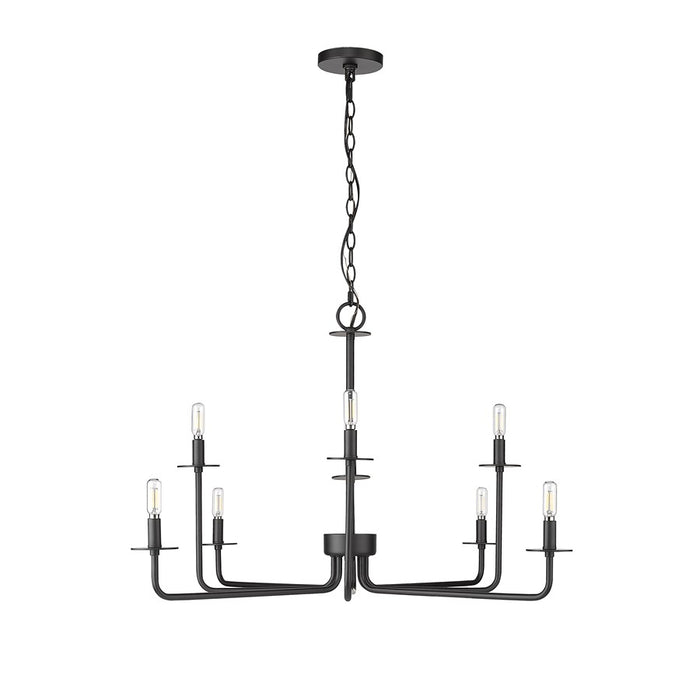 Millennium Lighting Marceline 8Lt Chandelier, Black - 12508-MB