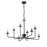 Millennium Lighting Marceline 8Lt Chandelier, Black