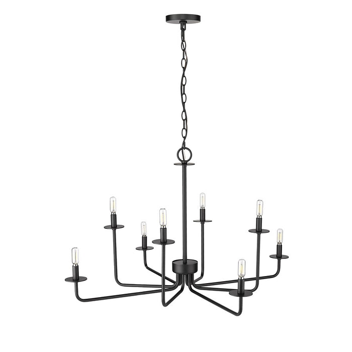 Millennium Lighting Marceline 8Lt Chandelier, Black