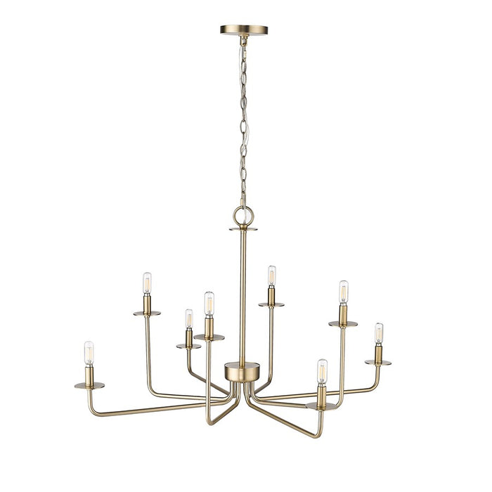 Millennium Lighting Marceline 8Lt Chandelier, Modern Gold
