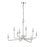 Millennium Lighting Marceline 8Lt Chandelier, Polished Nickel