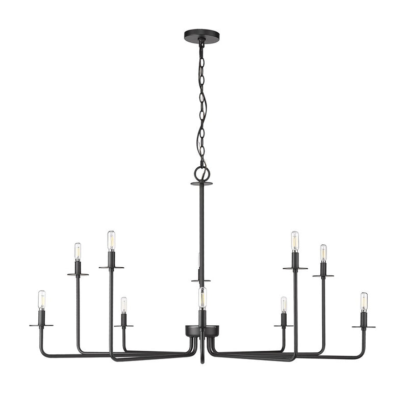 Millennium Lighting Marceline 1Lt Chandelier, Black - 12510-MB