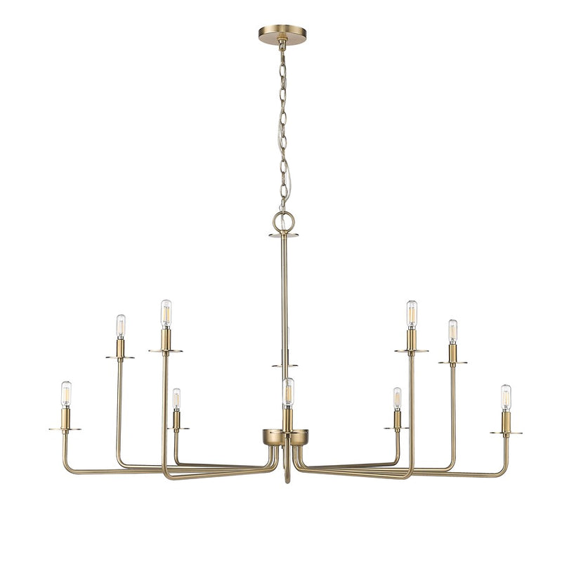 Millennium Lighting Marceline 1Lt Chandelier, Modern Gold - 12510-MG