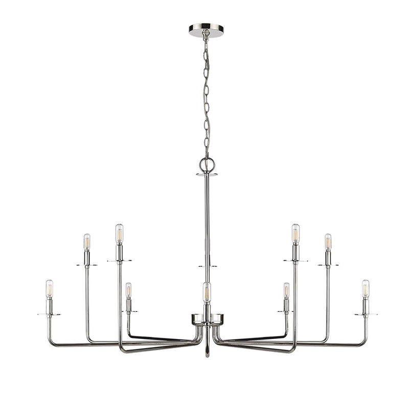 Millennium Lighting Marceline 10Lt Chandelier, Nickel - 12510-PN