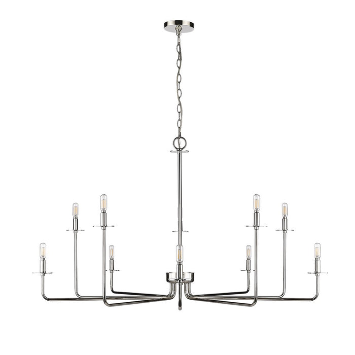 Millennium Lighting Marceline 10Lt Chandelier, Nickel - 12510-PN