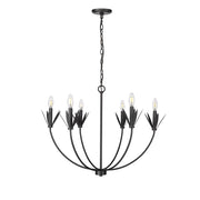 Millennium Lighting Primrose 6Lt Chandelier, Black - 12706-MB