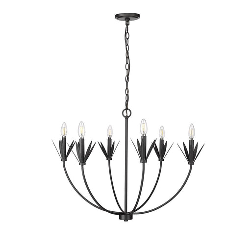 Millennium Lighting Primrose 6Lt Chandelier, Black
