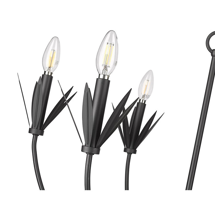 Millennium Lighting Primrose 6Lt Chandelier, Black