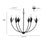 Millennium Lighting Primrose 6Lt Chandelier, Black