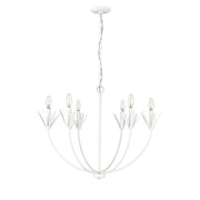 Millennium Lighting Primrose 6Lt Chandelier, Textured White - 12706-TWH