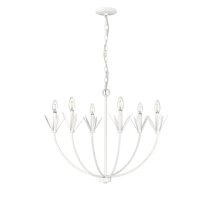 Millennium Lighting Primrose 6Lt Chandelier, Textured White