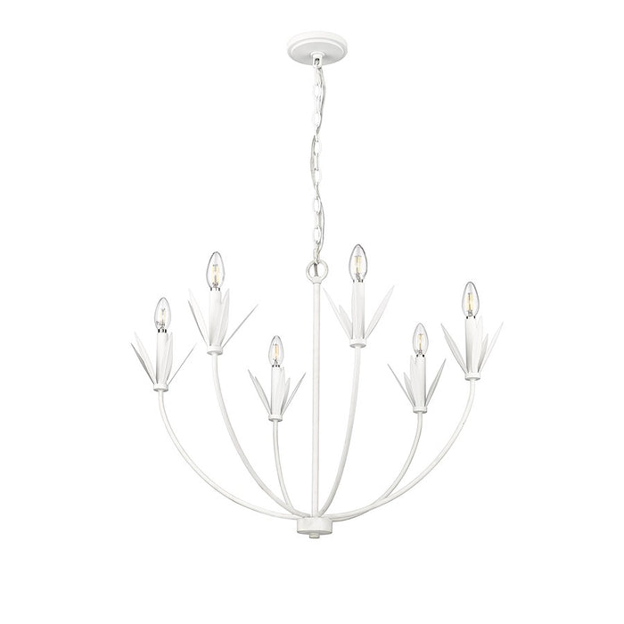 Millennium Lighting Primrose 6Lt Chandelier, Textured White