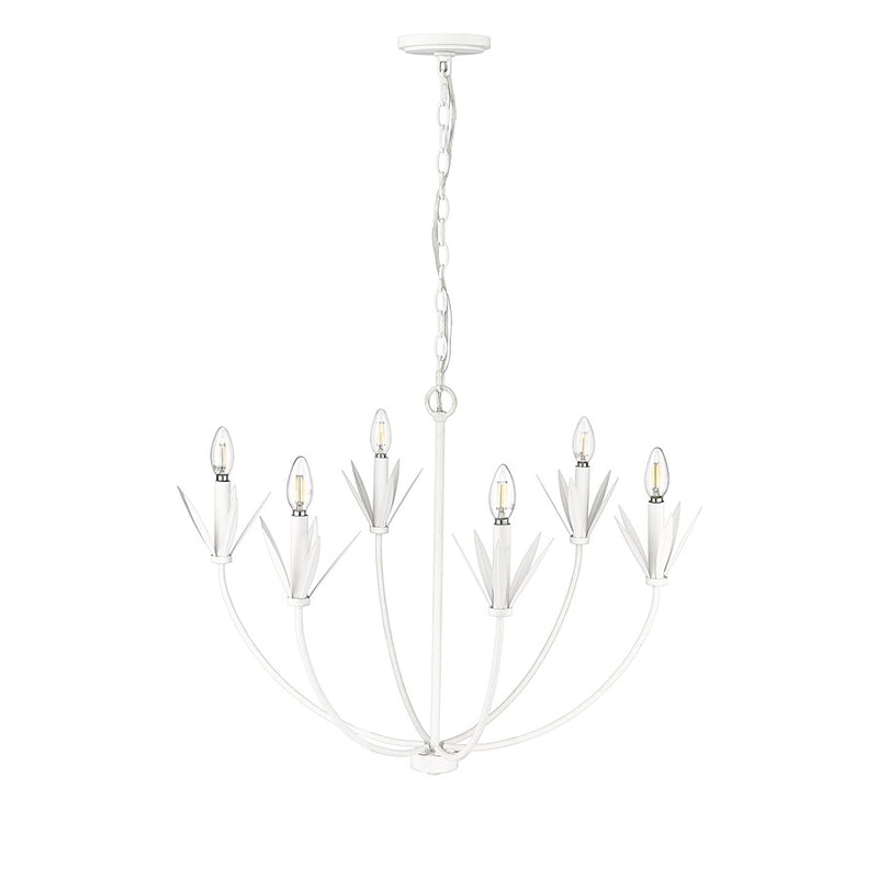 Millennium Lighting Primrose 6Lt Chandelier, Textured White