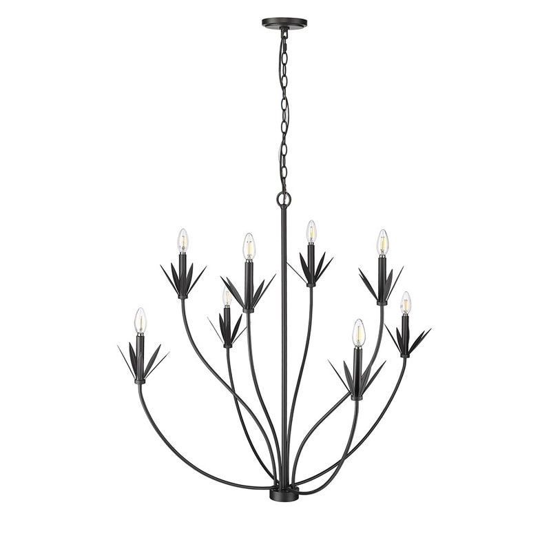 Millennium Lighting Primrose 8Lt Chandelier, Black