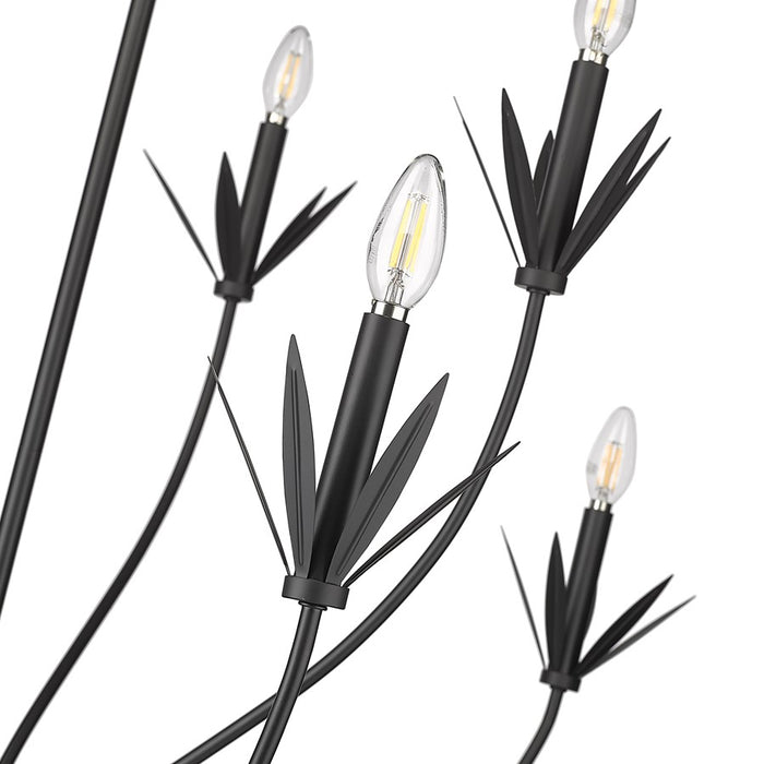 Millennium Lighting Primrose 8Lt Chandelier, Black