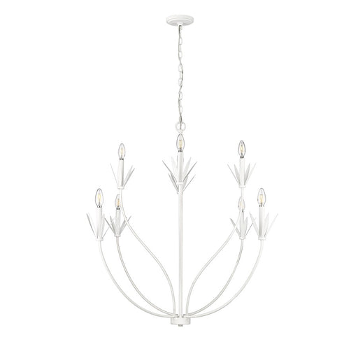 Millennium Lighting Primrose 8Lt Chandelier, Textured White - 12708-TWH