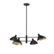 Millennium Lighting Warhol 4Lt Chandelier, Black - 12804-MB