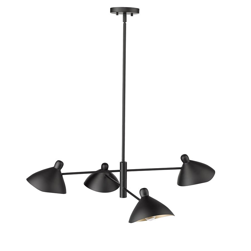 Millennium Lighting Warhol 4Lt Chandelier, Black