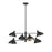 Millennium Lighting Warhol 6Lt Chandelier, Black/Black