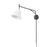 Millennium Lighting Elane 1Lt Swing Arm Sconce, Black/Brass - 13001-MB-VB
