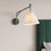 Millennium Lighting Elane 1Lt Swing Arm Sconce, Black/Brass