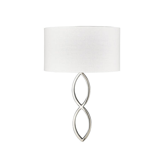 Millennium Lighting Rylee 1Lt Wall Sconce, Brushed Nickel/Linen - 13101-BN