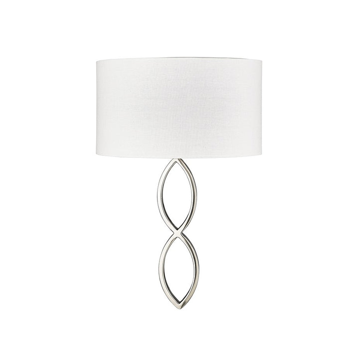Millennium Lighting Rylee 1Lt Wall Sconce, Brushed Nickel/Linen - 13101-BN
