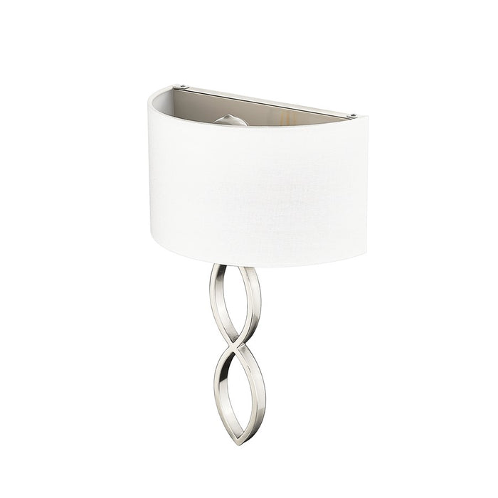 Millennium Lighting Rylee 1Lt Wall Sconce, Brushed Nickel/Linen