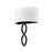 Millennium Lighting Rylee 1Lt Wall Sconce, Black/Linen