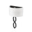 Millennium Lighting Rylee 1Lt Wall Sconce, Black/Linen